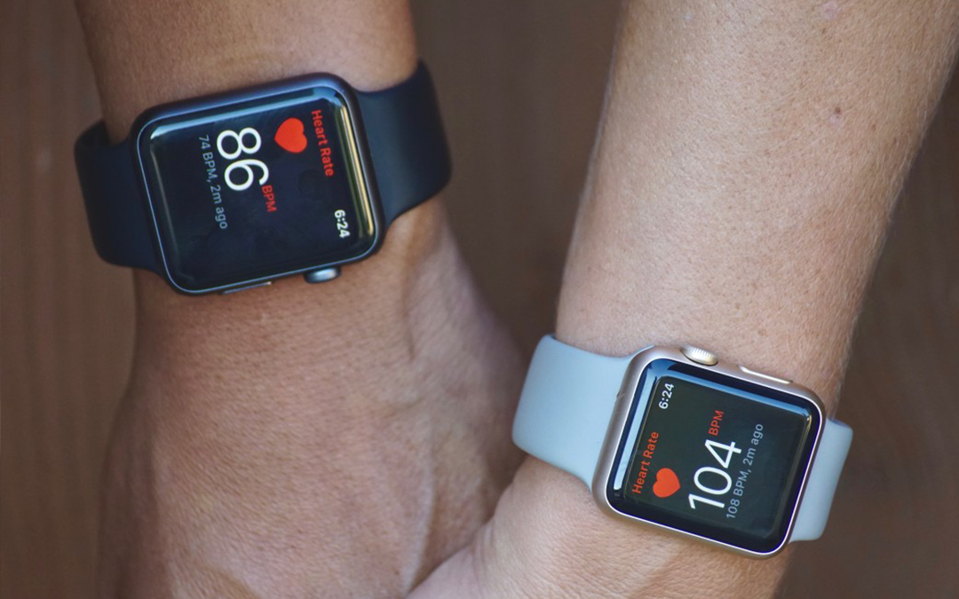 heart health test options, What Are My Heart Health Test Options, image of two smart watches on two peoples wrists